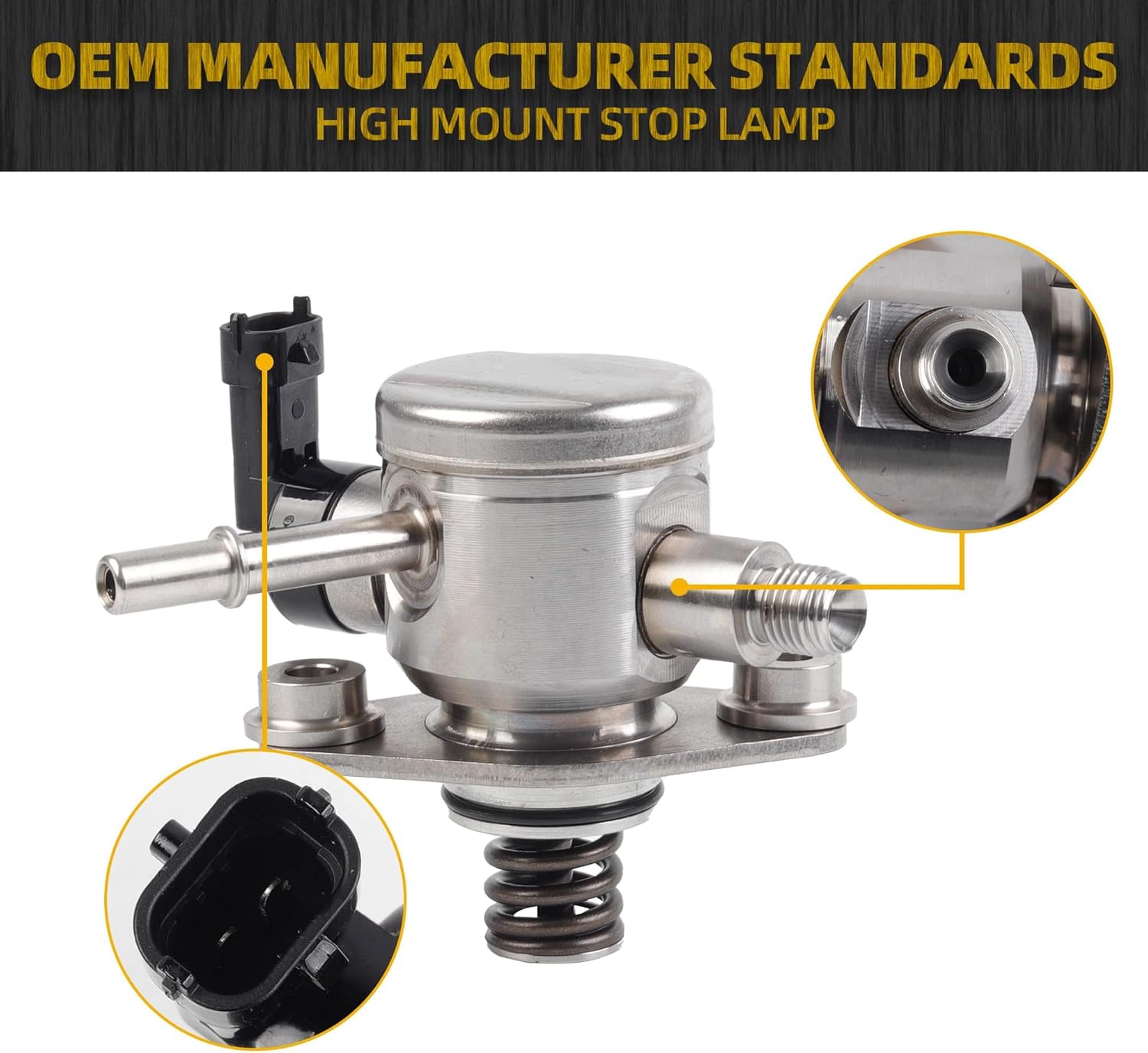 Dasbecan EP1028 High Pressure Fuel Pump Compatible With 2010-2017 GMC Terrain 2.4L Chevy Equinox Captiva Malibu Orlando Buick Lacrosse Verano Regal Mechanical Fuel Pump Replaces# 12641847 HM10008