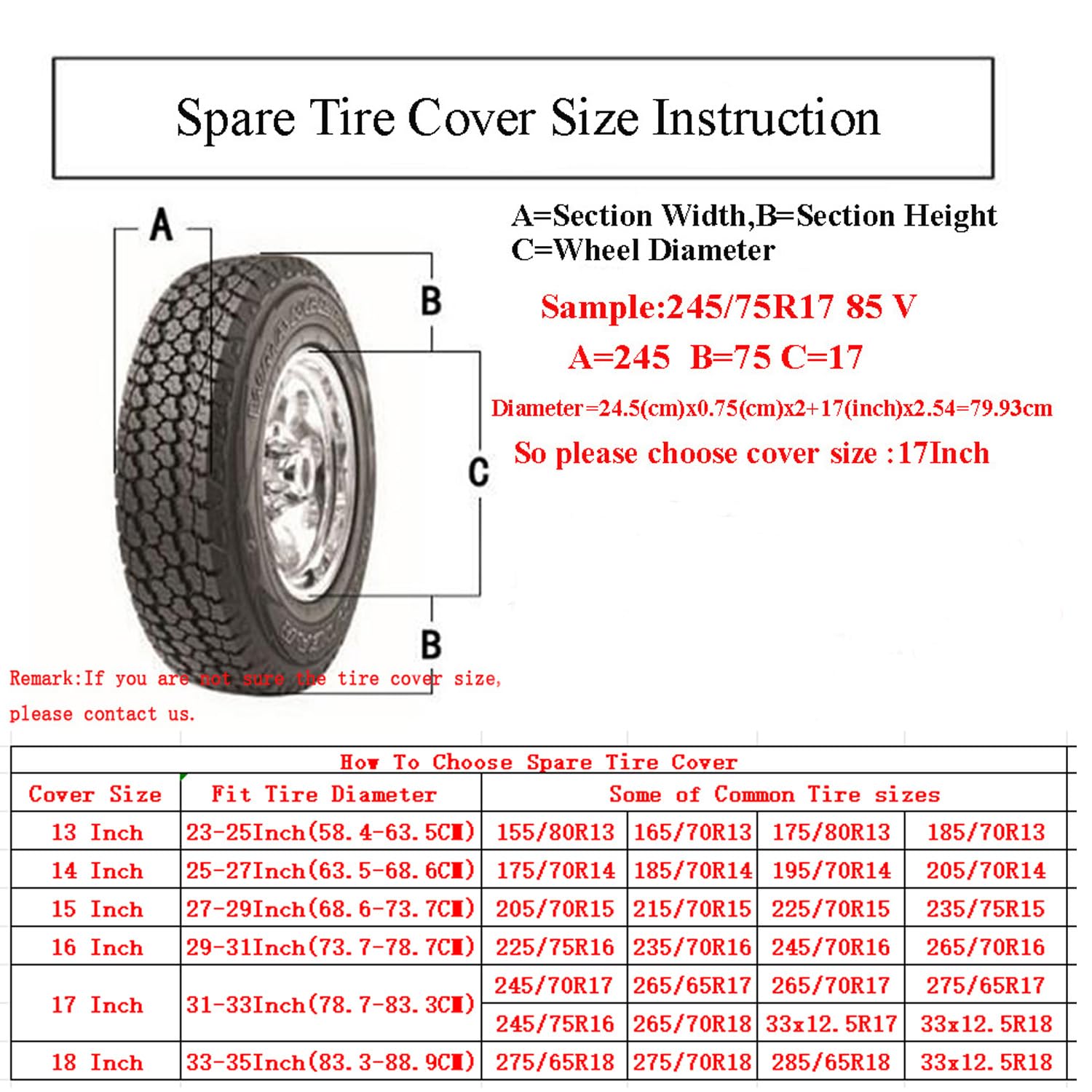 Comily Plus+ Spare Tire Cover 16 Inch,Fits Tires Diameter 29-31 Inch, Heavy Duty Thick PVC,Waterproof UV Resistant, Secure Elastic Fit,For RV Trailer Camper SUV Pickup,White — view 3