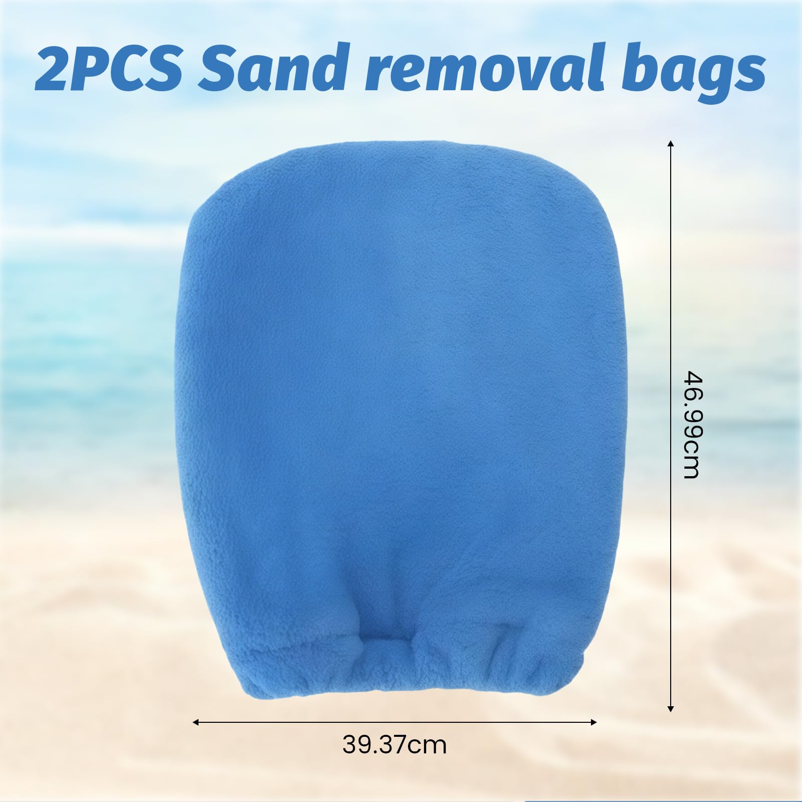 Yamobi Removedor de Arena para Playa Guantes Limpieza Corporal Bolsa Eliminación 2 Unidades