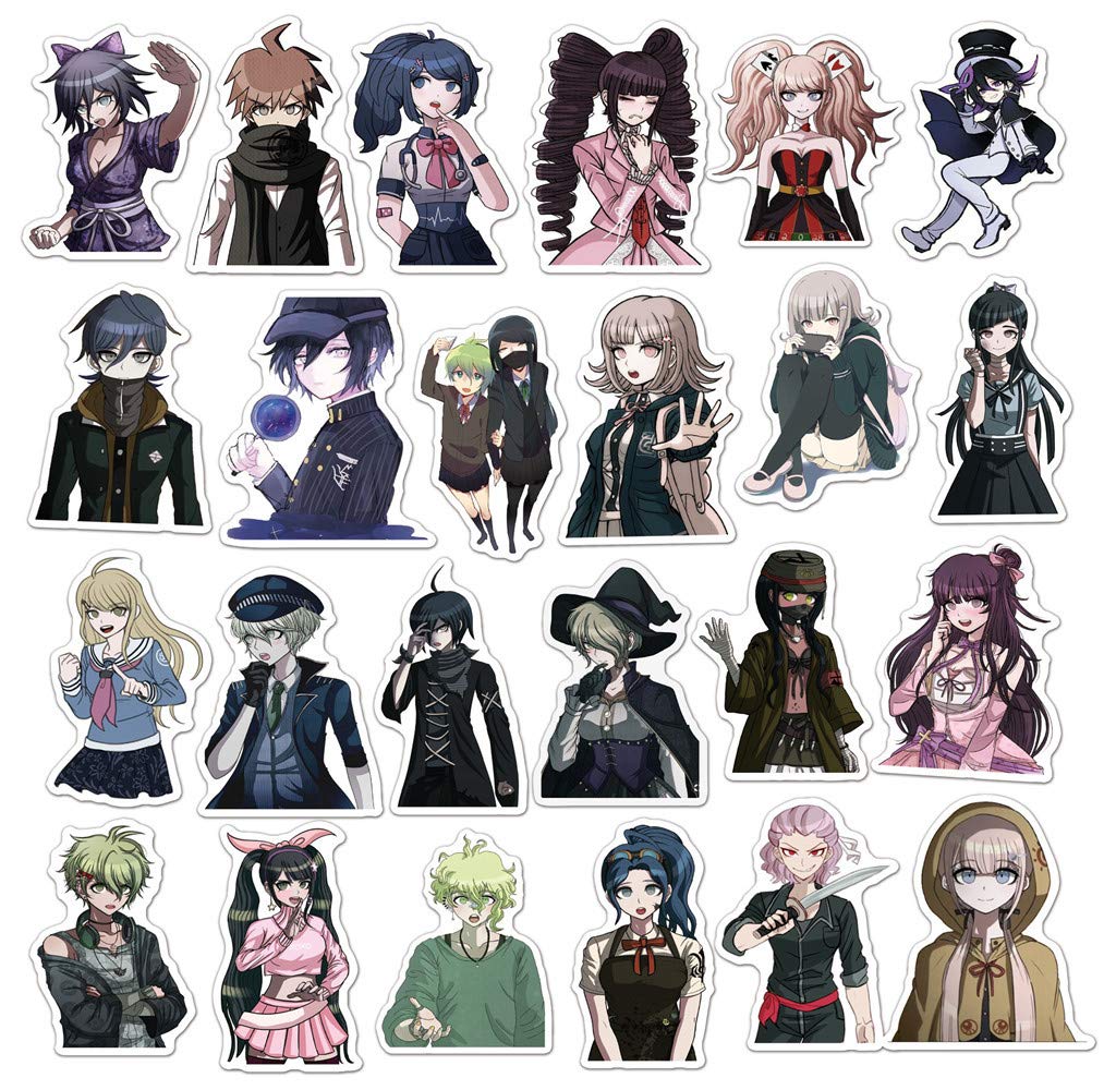 Danganronpa Sticker Pack 50pcs, Vinyl Sticker for Water Bottles Laptop Skateboard Notebook Gift for Adults Kids Teens - Image 3