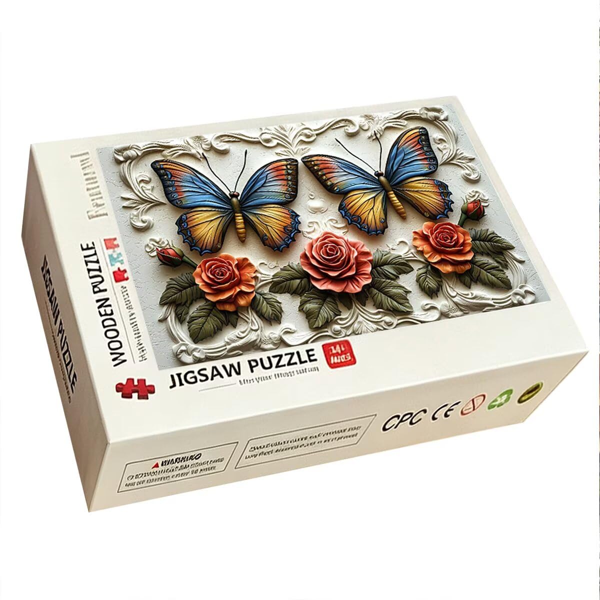 Puzzle 2000 sztuk, Puzzle Motyle, Drewniane Kawałki, Prezent Kobiety