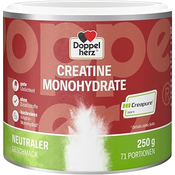 Doppelherz Creatine Monohydrate - High Purity Creatine with Creapure Quality 250 g