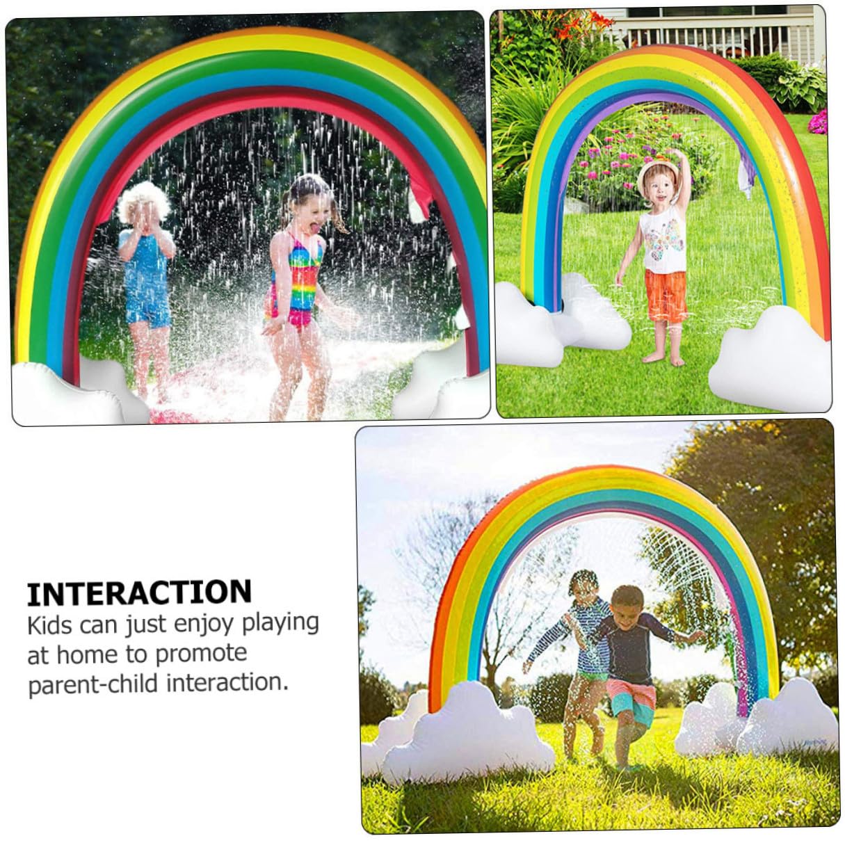 Jouet Gonflable pour Garçon et Filles Arche Arc Ciel Piscine Ambiance Noël