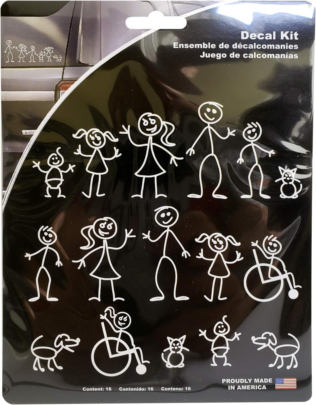 Chroma 5309 Stick People Decal Kit, 16 piece