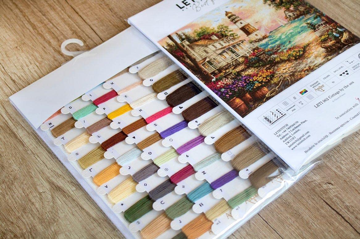 Letistitch Leti962 - Juego de punto de cruz, 42 x 32 cm, multicolor