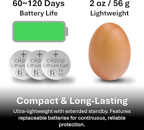 Miniatura 8 de Guardian Alarm - Alarma de Movimiento de 110dB con Alerta Inalámbrica de 800ft, Localizador de Artículos, Resistente al Agua y a Prueba de