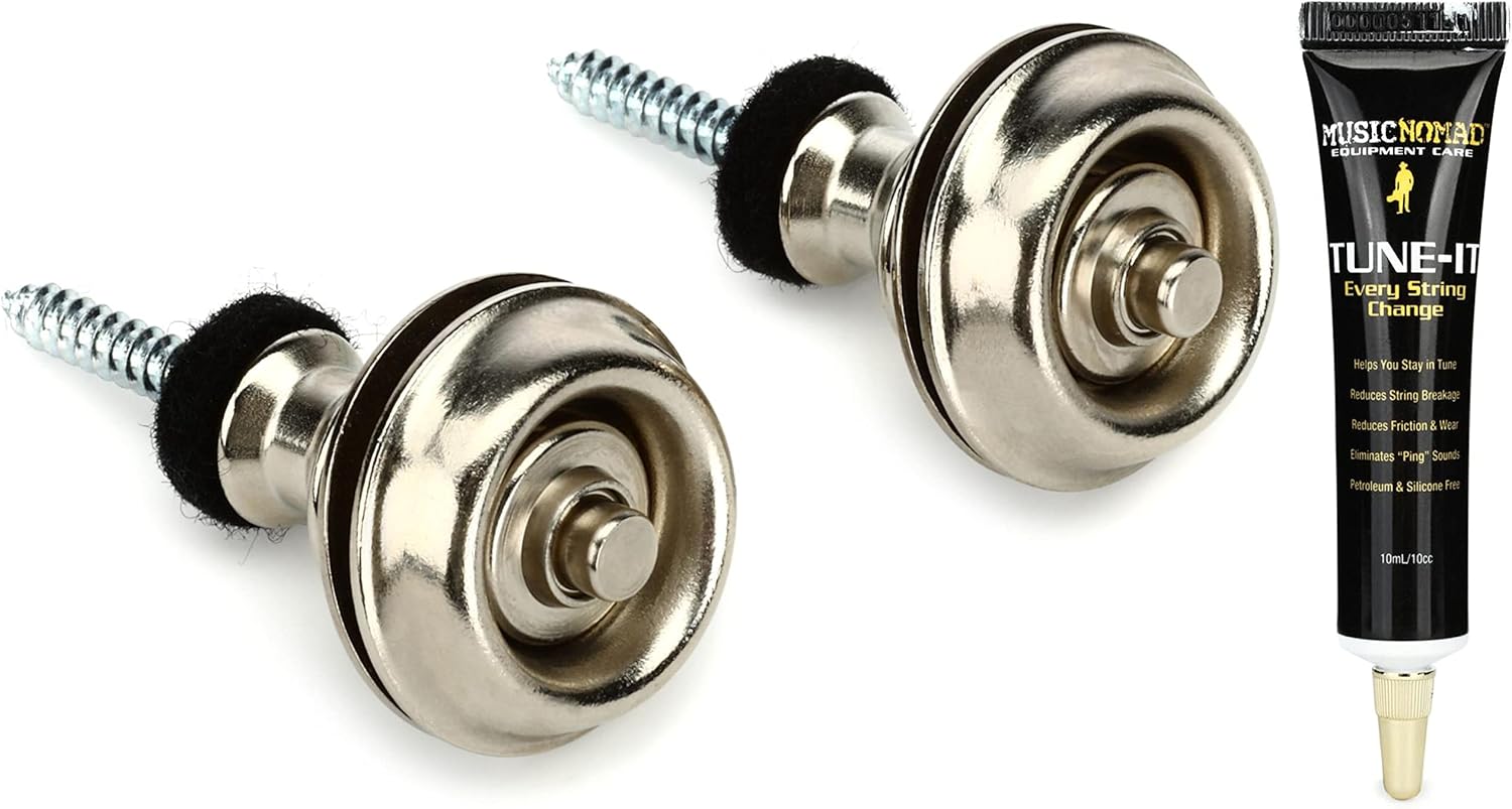 Dunlop Straplok Dual Design Strap Retainer System Nickel