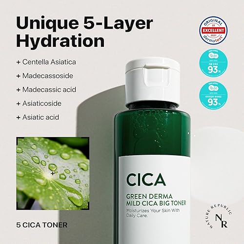 Miniatura 3 de Nature Republic GREENDERMA MILD CICA Big Toner 3.4 fl oz