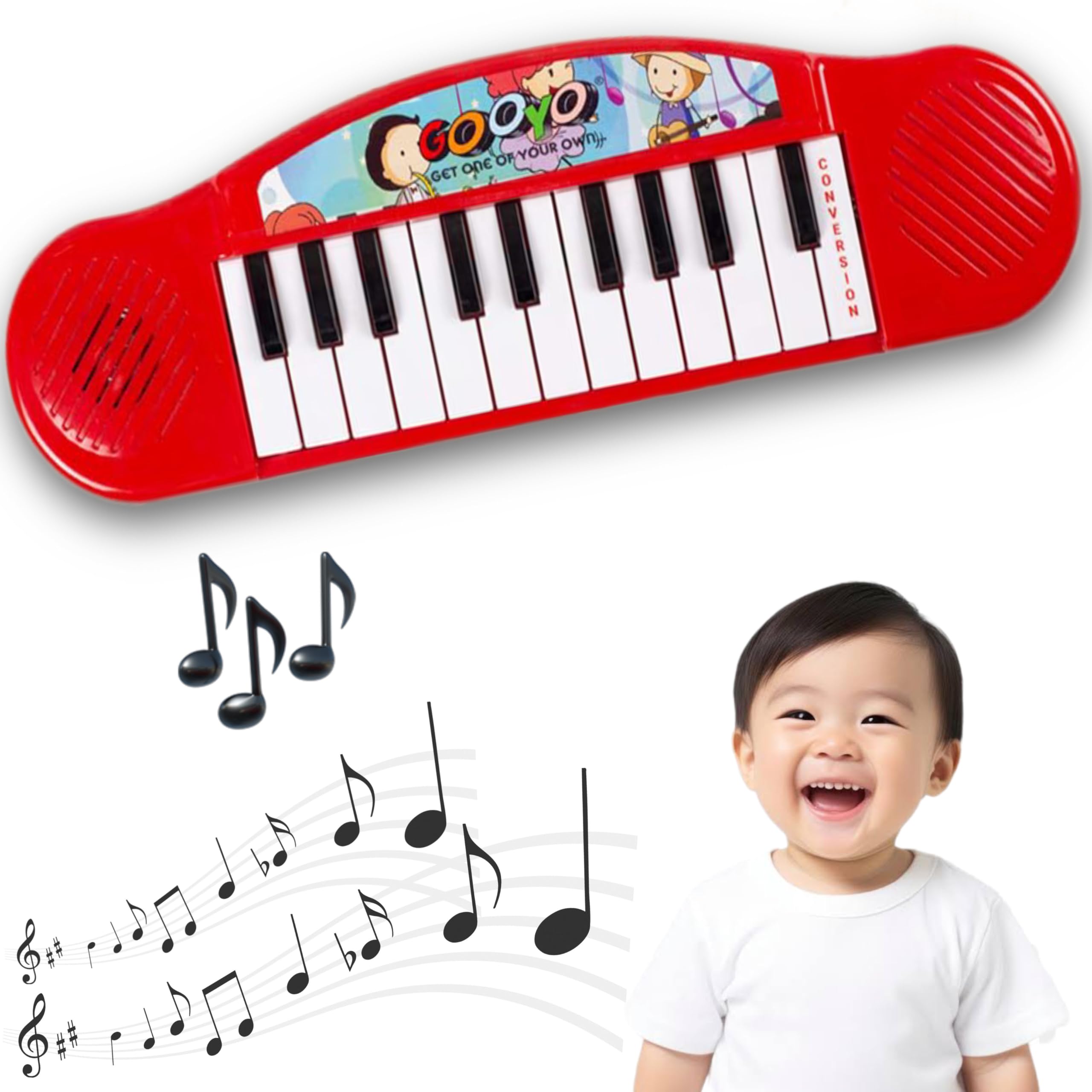 KAVANA Musical Sound Toys 22 Key Piano Keyboard Toy with Musical Sounds | 12 Musical Tones Portable Electronic Keyboard Toy Beginners Age 3 to 5 Years Boys Girls-image-35