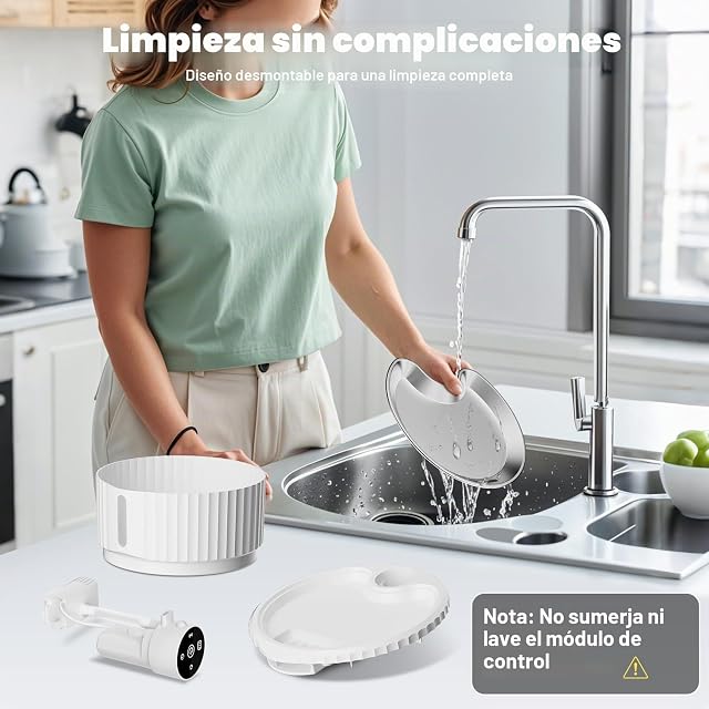 Foto 6 de 8 de Fuente para gatos, 2,8 l, para gatos, inalámbrica, 4000 mAh, con detector de movimiento