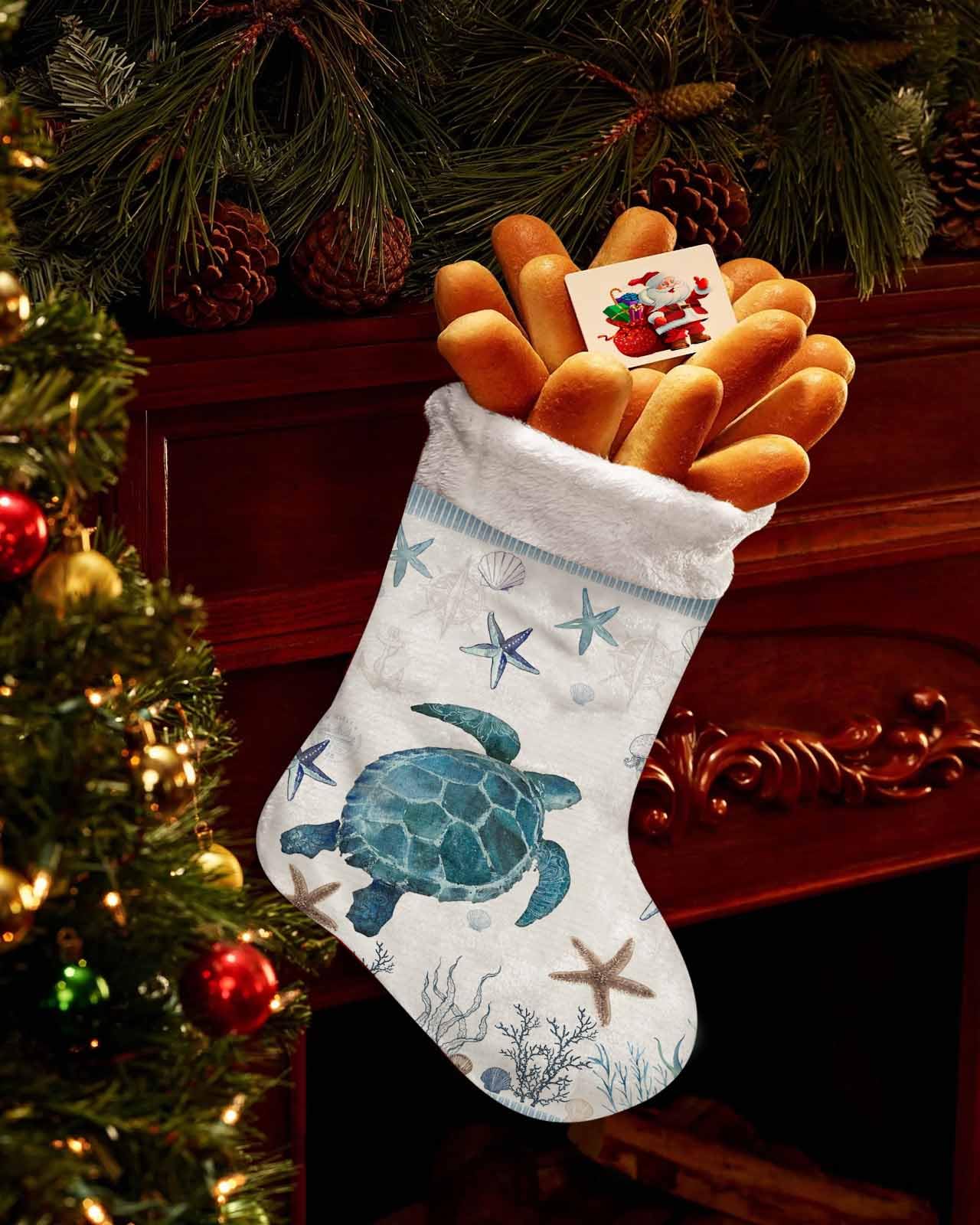 Coastal themed christmas stockings Clearance