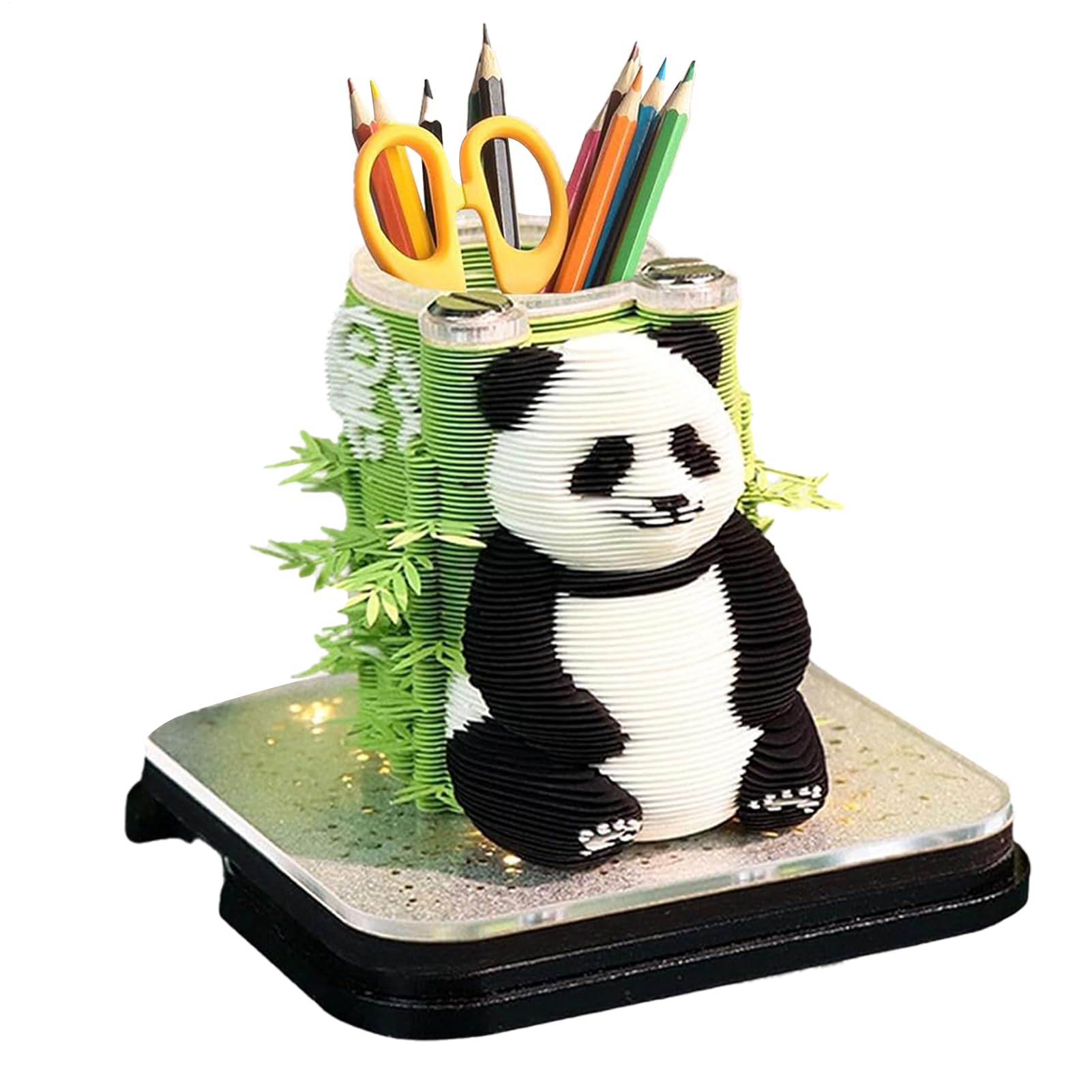 Calendrier Art Papier Panda 2026 illuminé pour la décoration du salon et de la chambre - 8