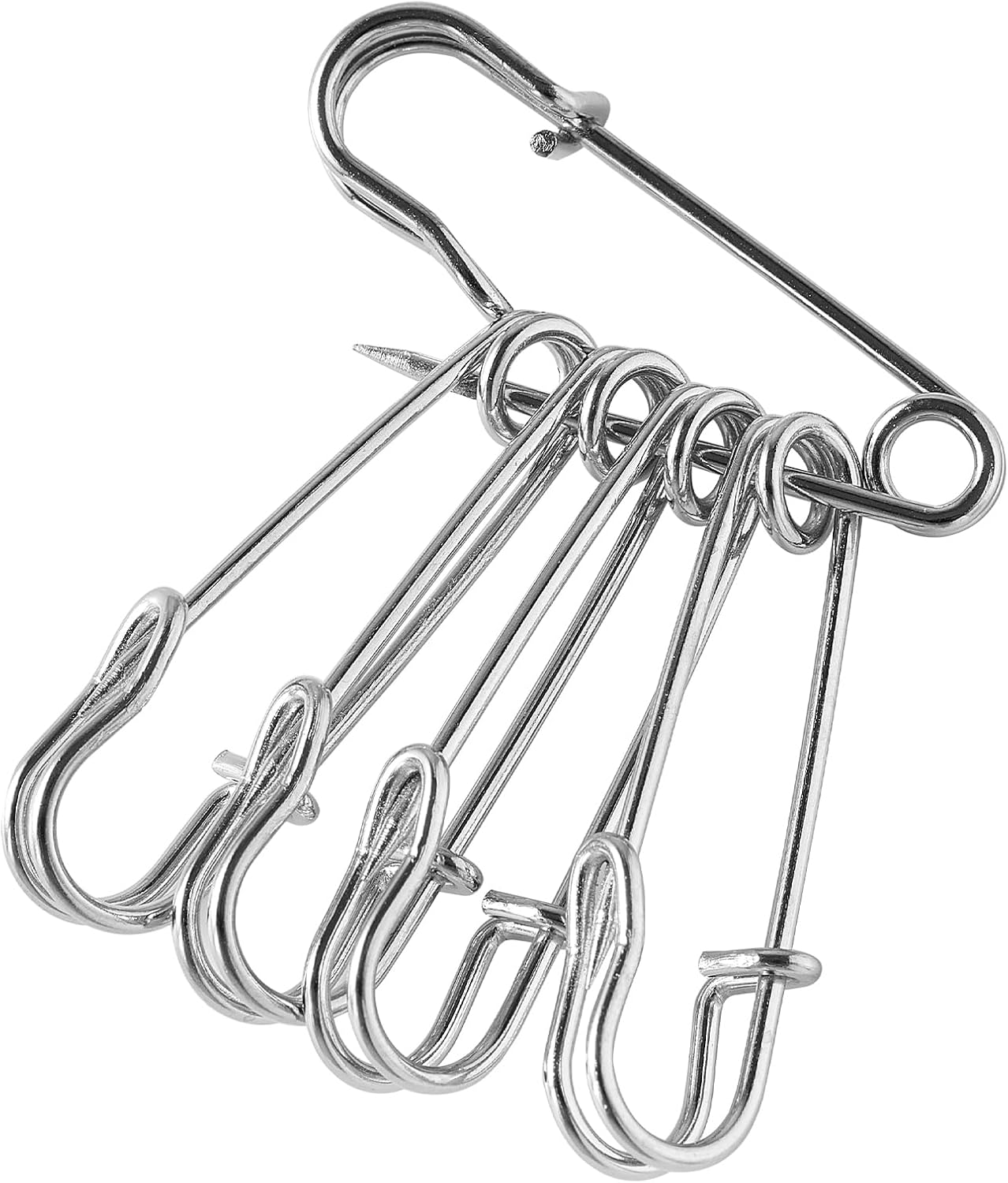 40 Pack Large Safety Pins, 1.8" Heavy Duty Blanket Pins for All Kinds of Handicrafts, Clothing, Blankets and Other Materials as Well as DIY Craftsmanship, Safe and Durable