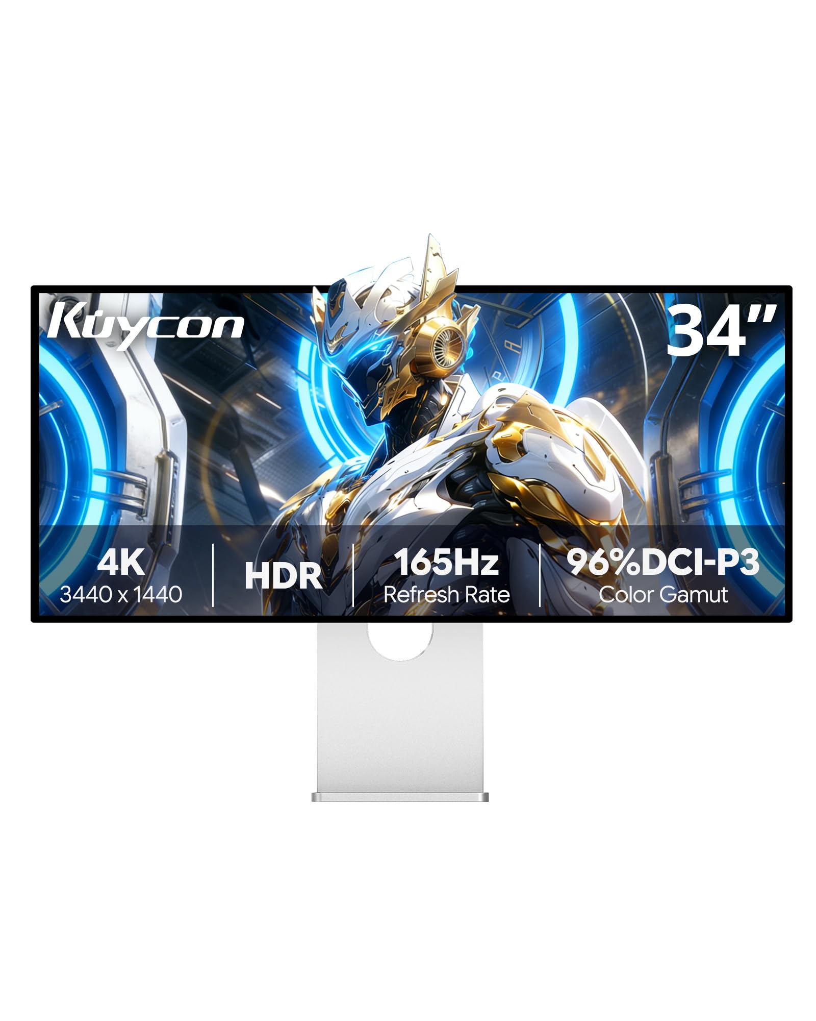 Kuycon Q34W Monitor ultrawide 34 pollici 21:9 3440x1440, 165Hz 