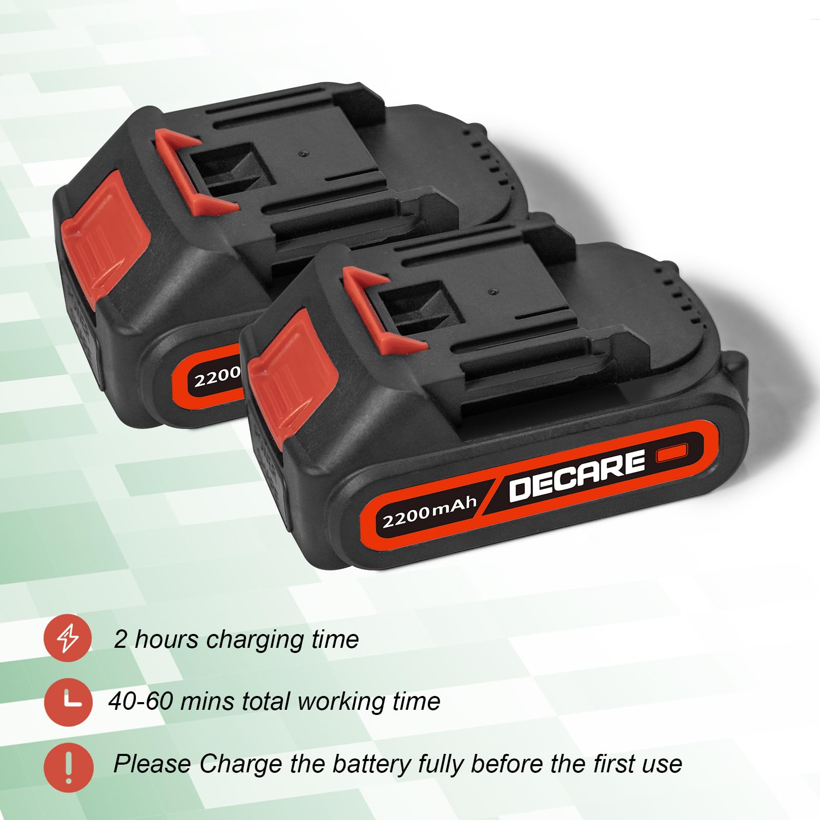 Electric Weed Wacker Battery Operated, 2000mAh Battery