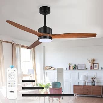 TCL 52-inch Walnut Ceiling Fan with Light & Remote