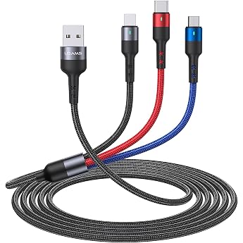 3 in 1 Multi Ladekabel Multi USB Kabel 3M/ 10FT Nylon Universal Mehrfach Ladekabel Typ C Micro USB f r SmartphoneGalaxy S20 S10 Honor