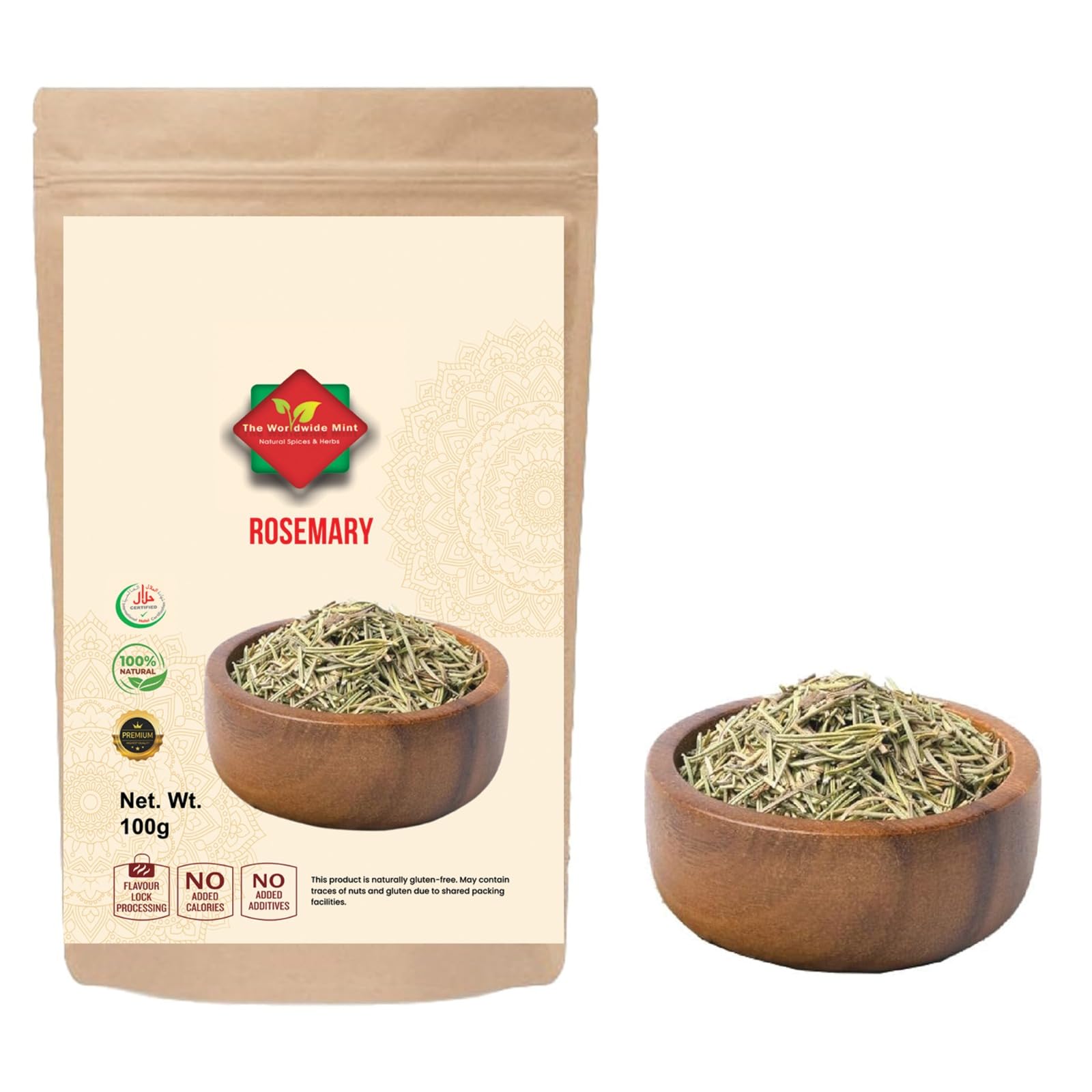 Rosemary ( 100g/3.52oz) | Dried Rosemary | Non GMO | Vegan | 100% Natural | Premuim Quality | Authentic