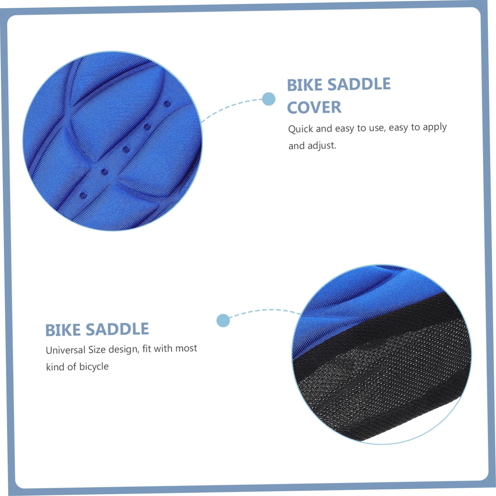 Housse de Selle Silicone Épaisse avec Coussin Mousse Respirante pour VTT Confort Cyclisme Rouge Couleur Aléatoire
