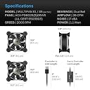 AC Infinity AI-MPF80A2 Quiet Dual 80mm USB Fan for Receiver DVR Playstation Xbox Computer Cabinet Cooling gallery image