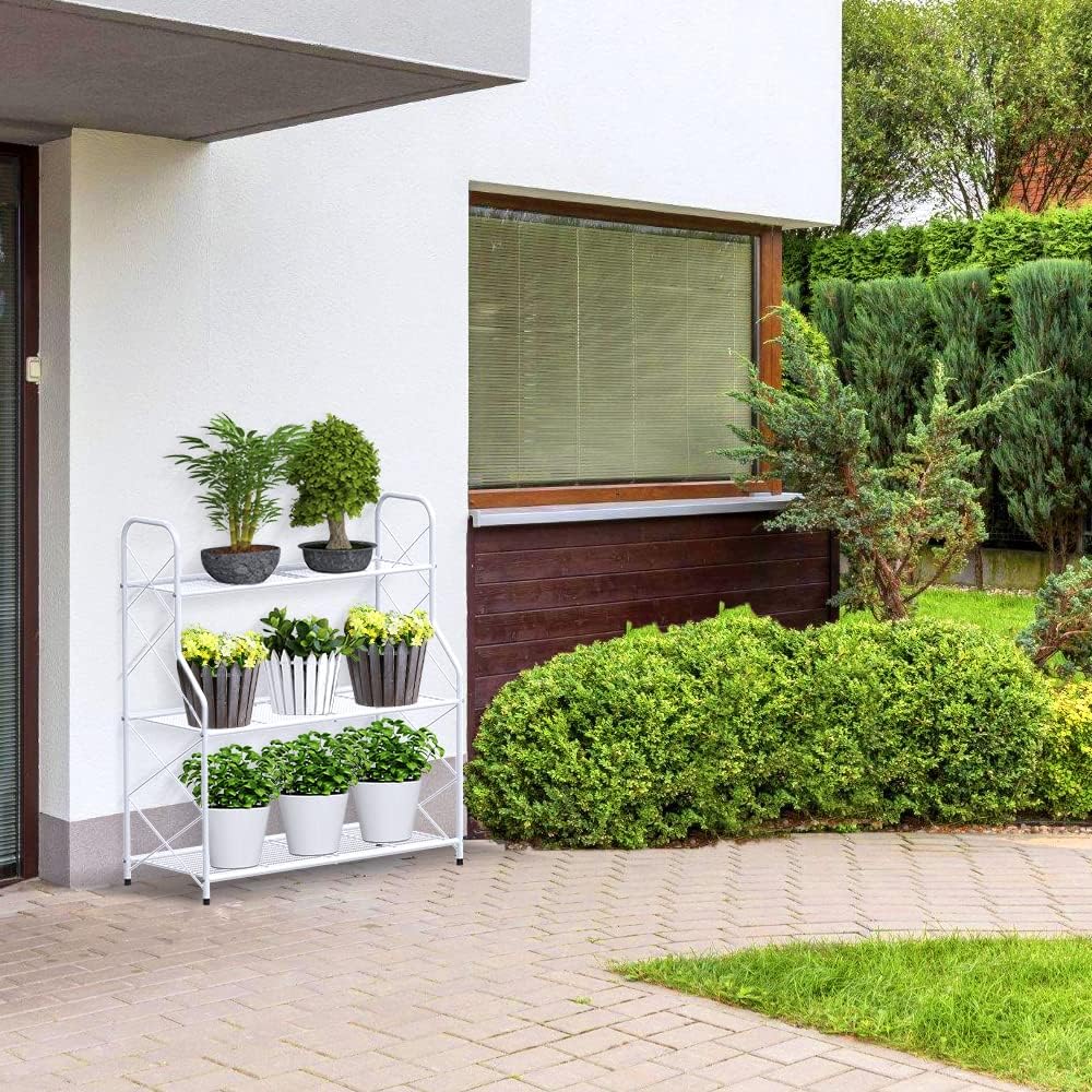 Support Pour Plantes à 3 Niveaux, Support Pour Plantes D'angle