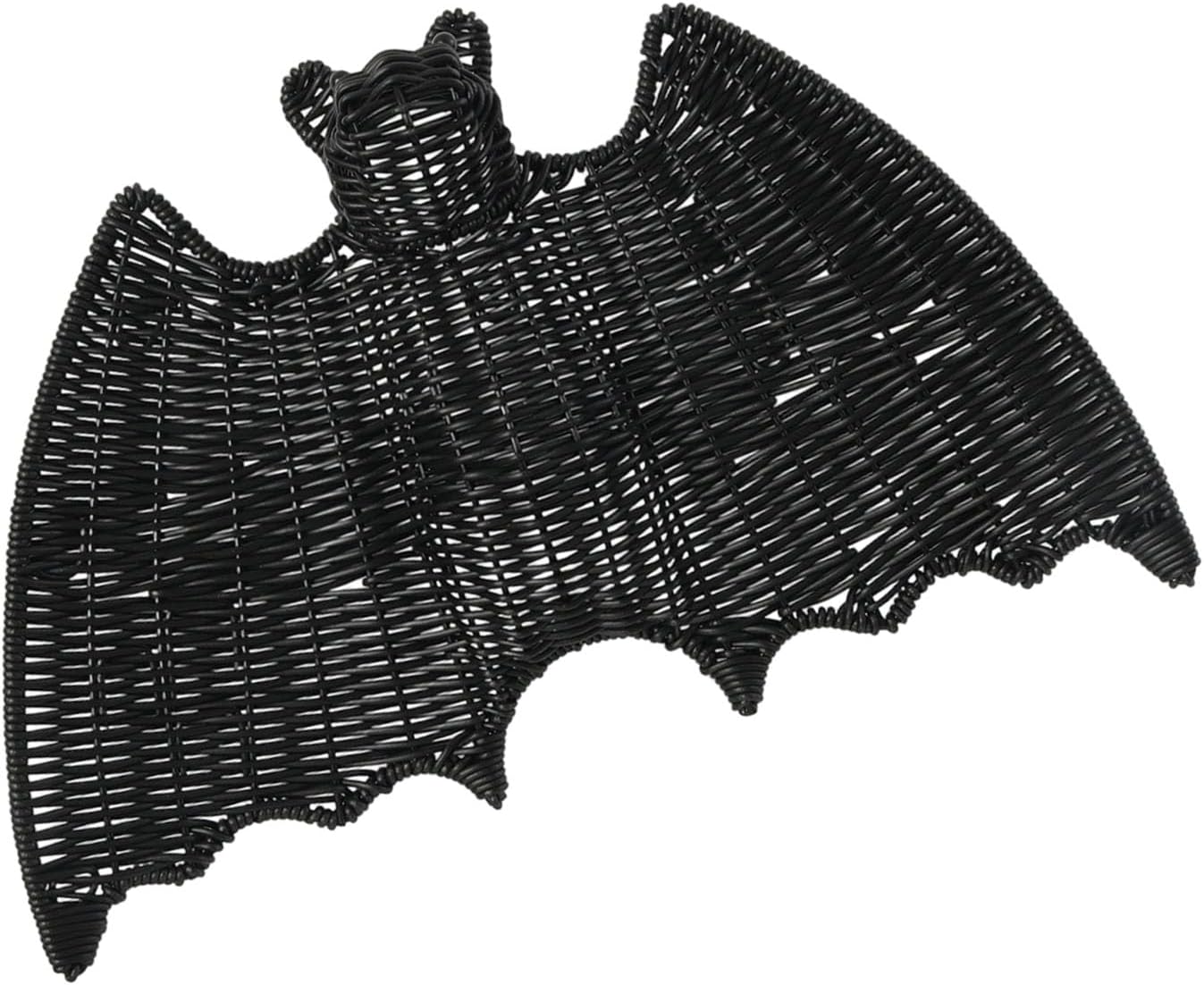 User Friendly Halloween Bat Ornament Handcrafted Rattan Design Weather Indoor Outdoors Party Supplies Woven Iron Bats Halloween Sturdy Hanging Decors for Door Window Gardens Display