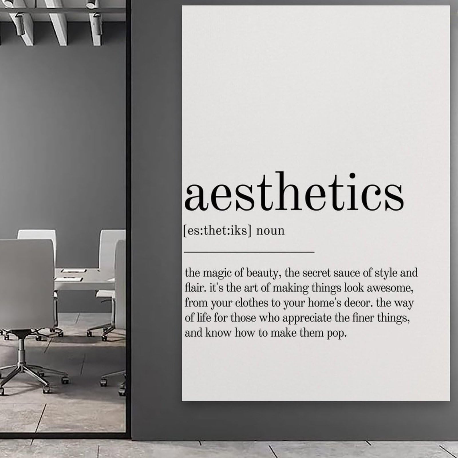 Póster divertido con cita de estética, arte moderno y moderno, decoración de pared, impresión artística para dormitorio, apartamento, arte de pared, impresiones para decoración del hogar, cuadros