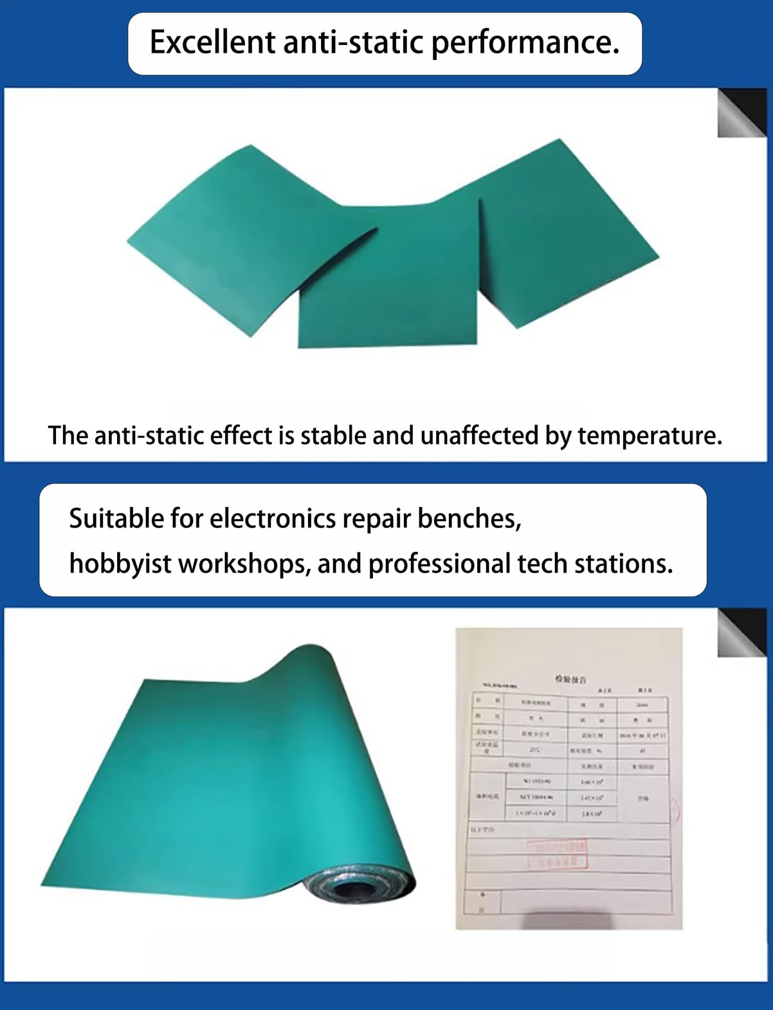 Manta de soldadura ignífuga, resistente al calor, antiestática, para soldadura y reparación eléctrica, protección de banco de trabajo, duradera, 80 x 240 cm