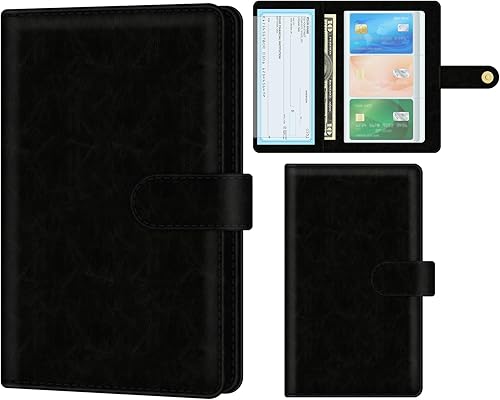 Organizador de tarjetas de visita para mujeres y hombres, unisex, de piel sintética, portátil, para libros, organizador de tarjetas de crédito,