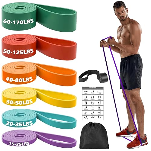 Zacro Resistance Bands Set with Door Anchor, Heavy Duty Pull