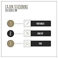 Vista 20 de LUXXE Spice Condimento estilo cajún ennegrecido, 4.5 onzas