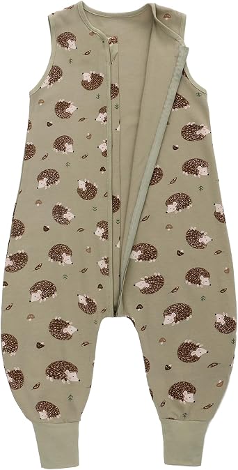 Miracle Baby Sleep Sack with Feet - 0.5 TOG 100% Breathable Cotton Wearable Blanket, Sleeveless Design Sleeping Bag for Baby