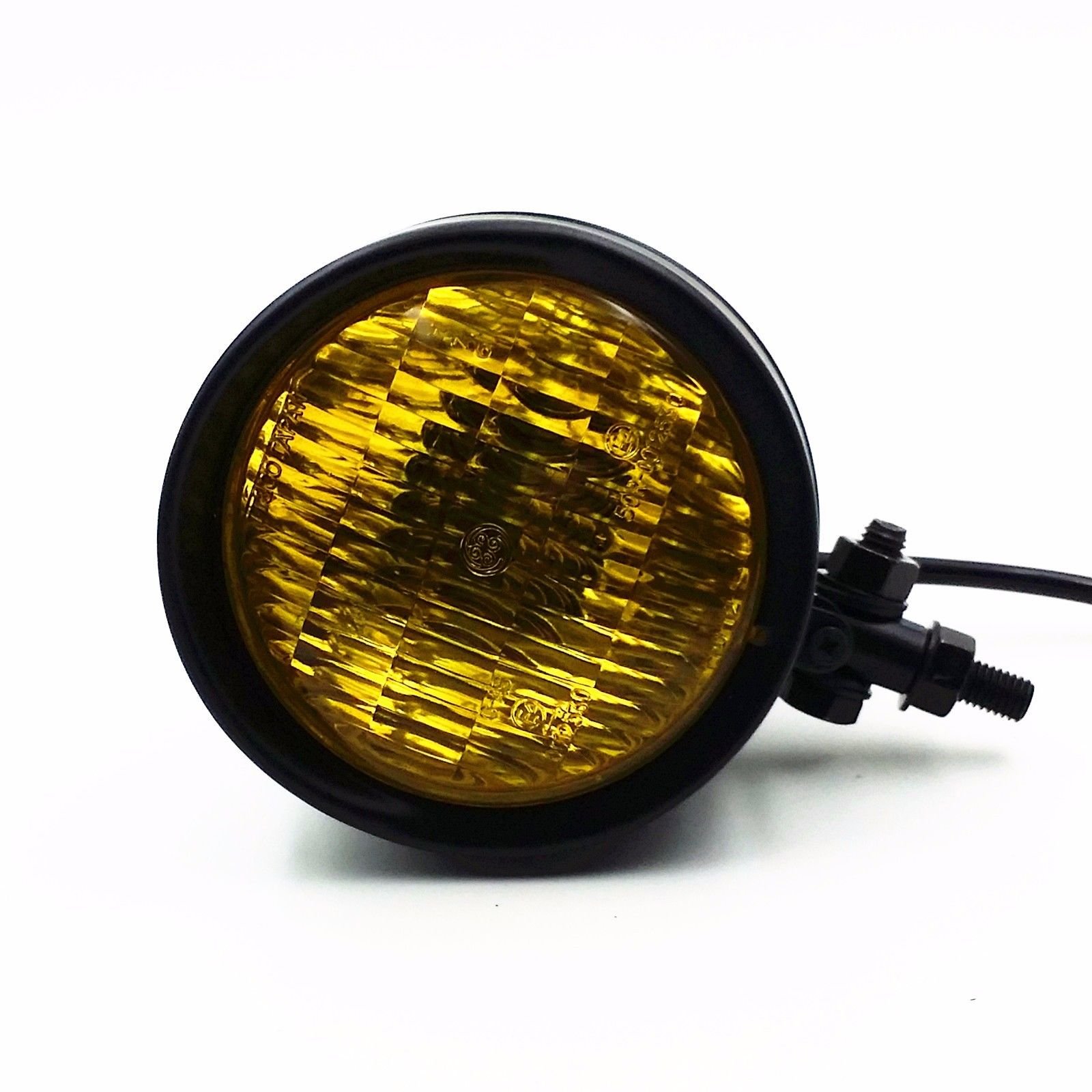 6 3/4 Motorcycle Headlight Retro Vintage Cafe Racer Headlight Grill For Harley Bobber Chopper Custom Sx650 Old School Black