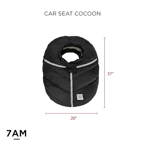 Miniatura 3 de 7AM - Funda de asiento de automóvil infantil  Funda hinchada de invierno con cremallera central para bebés niños y niñas, ligera, resistente al