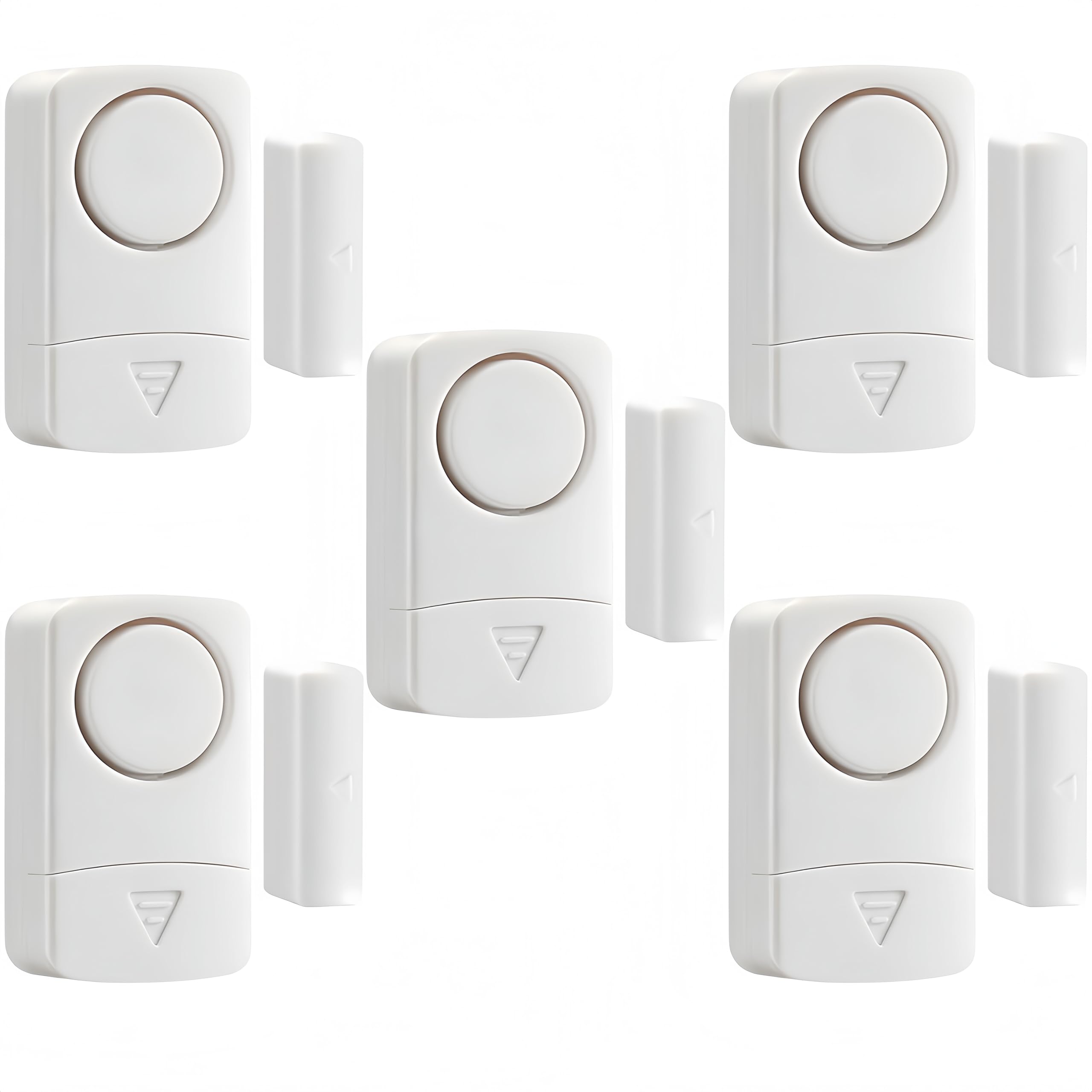 5 Pack Door Window Alarm Sensor, 120DB Loud Door Open Alarm, Kids Safety Security Alert for Home, Apartment, Office, Cabinet and Pool
