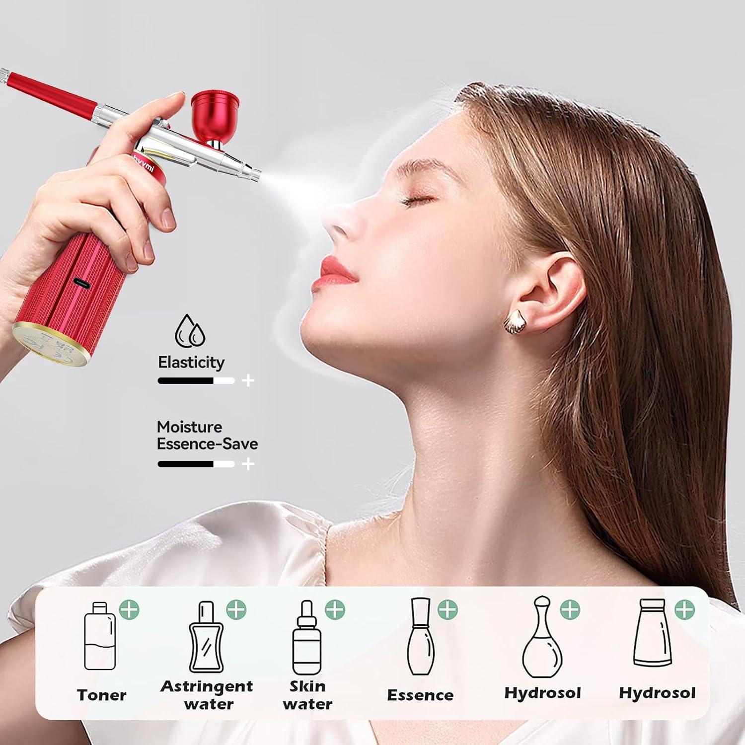 imyyds Airbrush Kit with Compressor, 32 PSI High Pressure Cordless Air Brush Kit with Air Compressor, Portable Single-Action Airbrush Compressor Set, Mini Airbrush Kit for Painting, Model, Nail,Makeup - Image 7