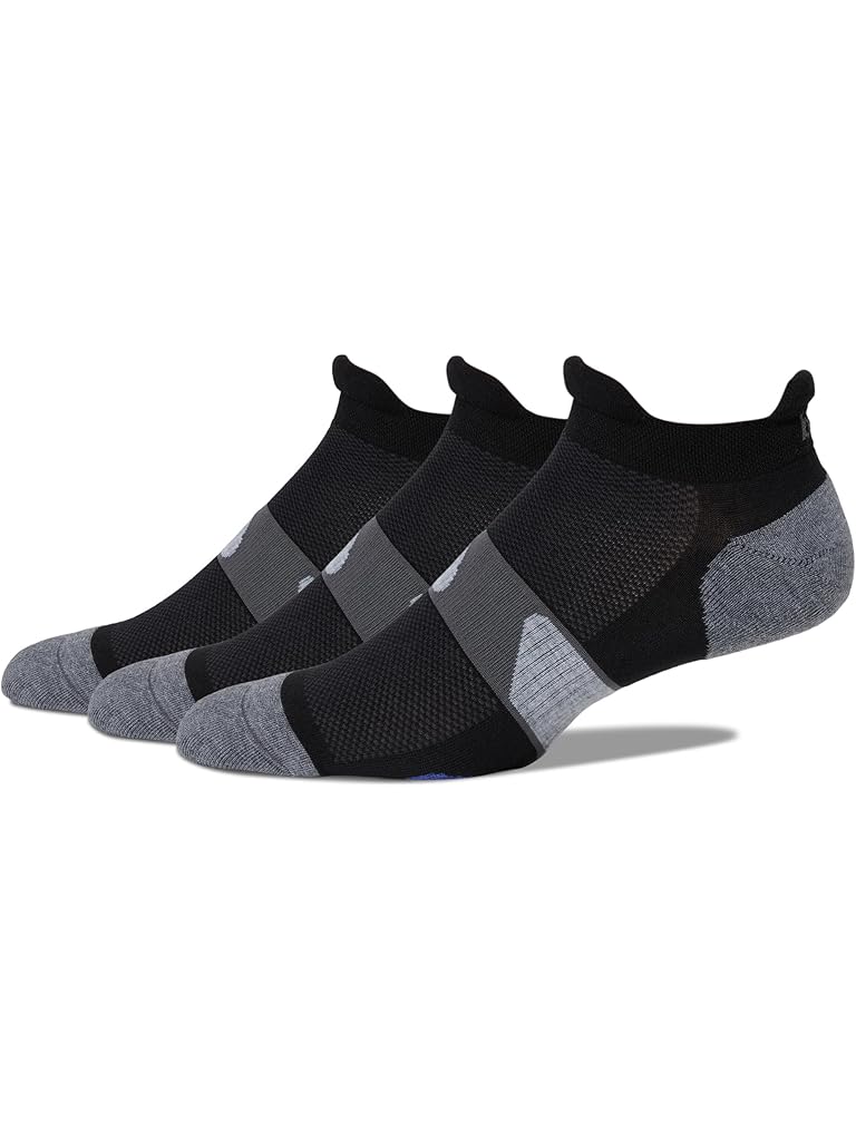 Black balega Ultraglide No Show Tab