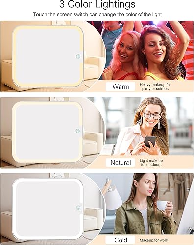 Miniatura 3 de Bolsa organizadora de maquillaje, estuche de maquillaje de viaje Relave, bolsa de maquillaje de 2 capas, estuche grande para cosméticos portátil con