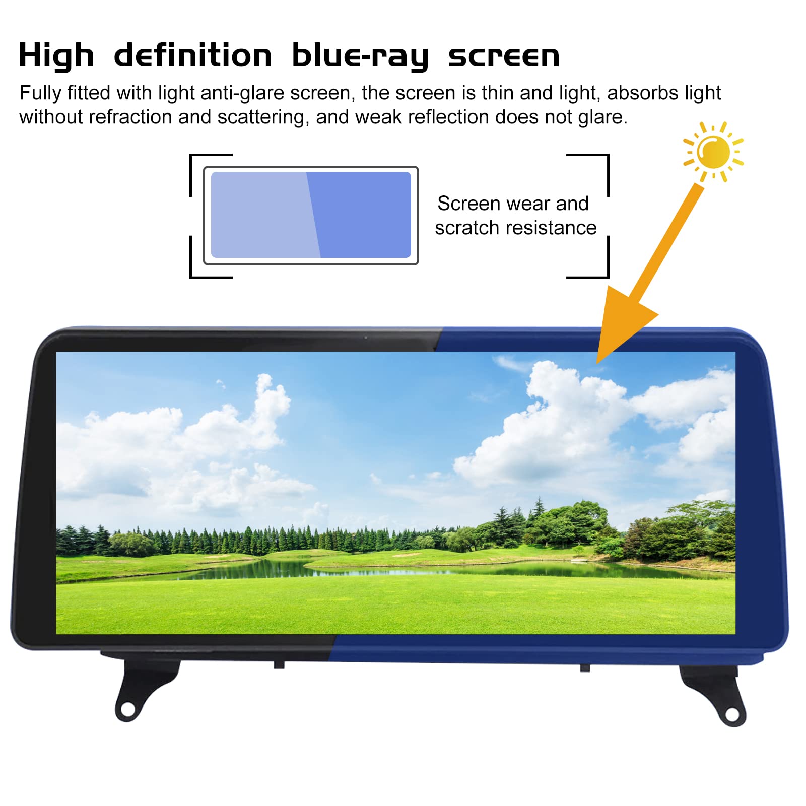 Carplay Display para BMW E70 X5 para BMW X6 E71 2007-2010 CCC Sistema 8-Core 32GB ROM con iDrive Mantenuto BLU-rayScreen da 12,3" con (CCC System) NAVI/GPS/WiFi/BT/Radio/TPMS/FM/USB/Dab