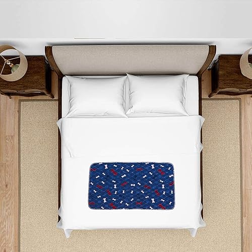 Miniatura 4 de Almohadillas lavables para orinar para perros + guantes de aseo para mascotas, impermeables, antideslizantes y de rápida absorción para cachorros,