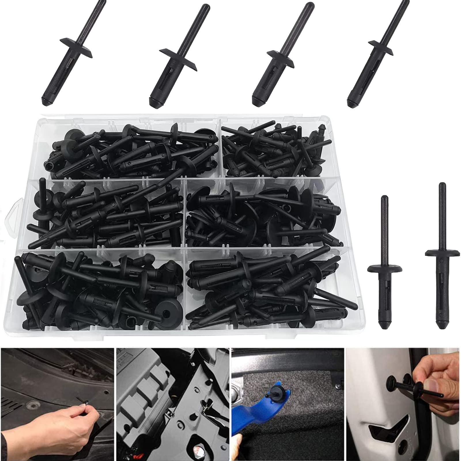 50 Clips De Empuje Para Guardabarros De BMW - Plástico POM, Compatibles Con 3/5/7 Series, X5, Z3, M3, M5