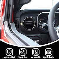 Vista 3 de JeCar Anillo de Ventilación del Aire Acondicionado del Tablero de Aleación de Aluminio Cubierta de Moldura de Salida de AC Accesorios Interiores