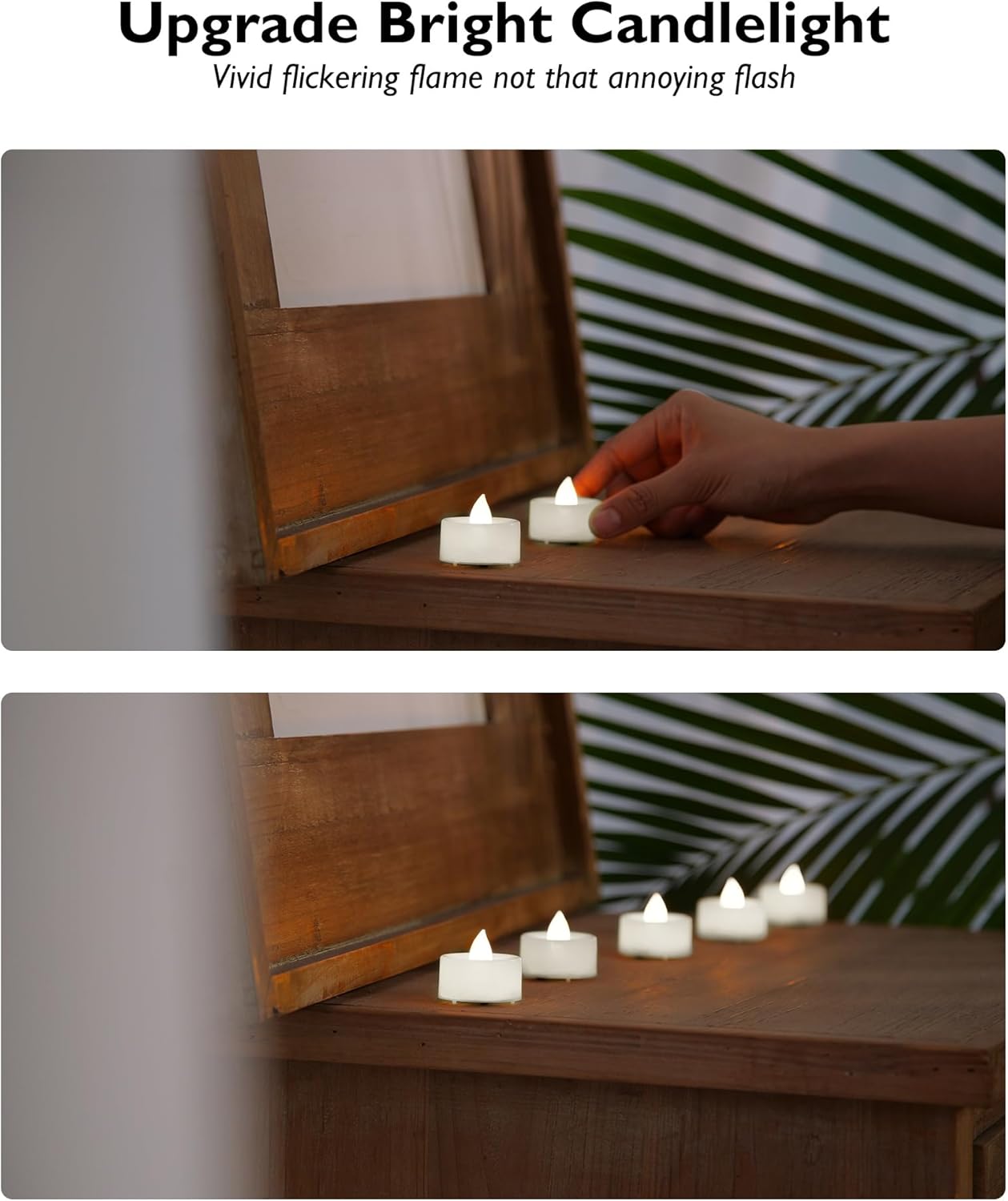 BEICHI Flameless Candles, 100Pack Battery Operated Candle, LED Tea Lights Candle Battery Operated, Flickering Fake Votives for Wedding Halloween Christmas Diwali- Pure White Light
