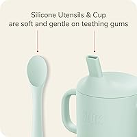 Vista 4 de NUK Cuencos de succión de silicona para bebés, función de succión que ayuda a reducir derrames, aptos para microondas y lavavajillas, sin BPA