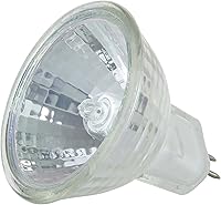 Vista 2 de Sunlite 03455 MR11 Bombilla halógena reflectora, 10 vatios, inundación estrecha de 30°, 6 voltios, 90 lúmenes, vida útil de 2000 horas, regulable