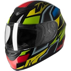 Cascos Givi Opiniones Favoto Casco Integral para Moto, Casco de Motocicleta Transpirable para Mujer Hombre Adultos, Protección de Seguridad, Certificado ECE, 61cm Color
