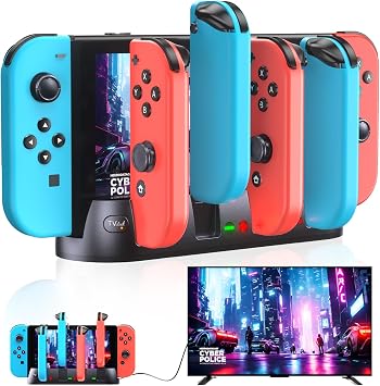 Switch Charger Dock for Nintendo Switch/OLED, Portable 4K HDMI Adapter | Portable TV Docking Station for PC/Mac, Support 4K/1080P HDMI & USB C Charging for reliable TV gaming anywhere