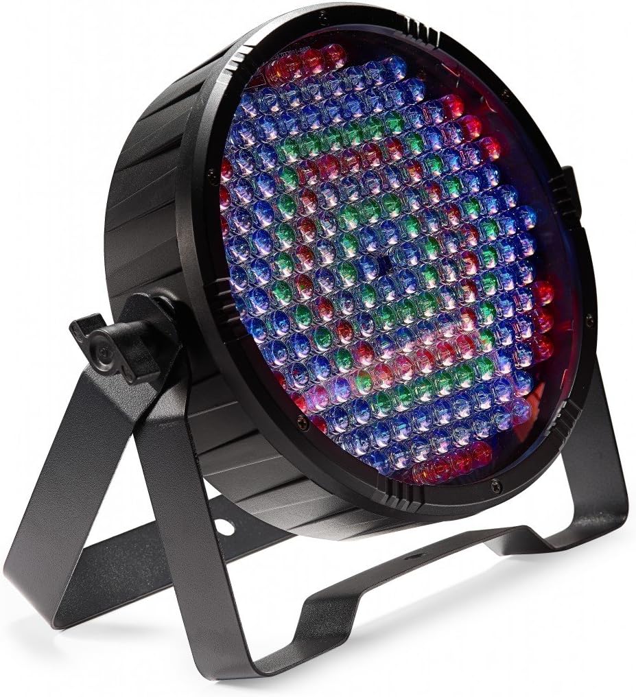 Stagg SLI-ECOPAR186-1 Flat LED Spotlight showing its multi-colored LED array.