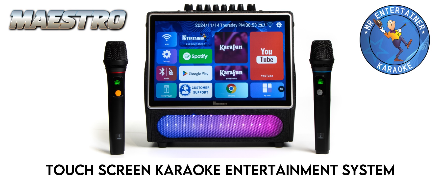 Mr Entertainer Maestro - Macchina Per Karaoke Con Touch Screen - Foto 8