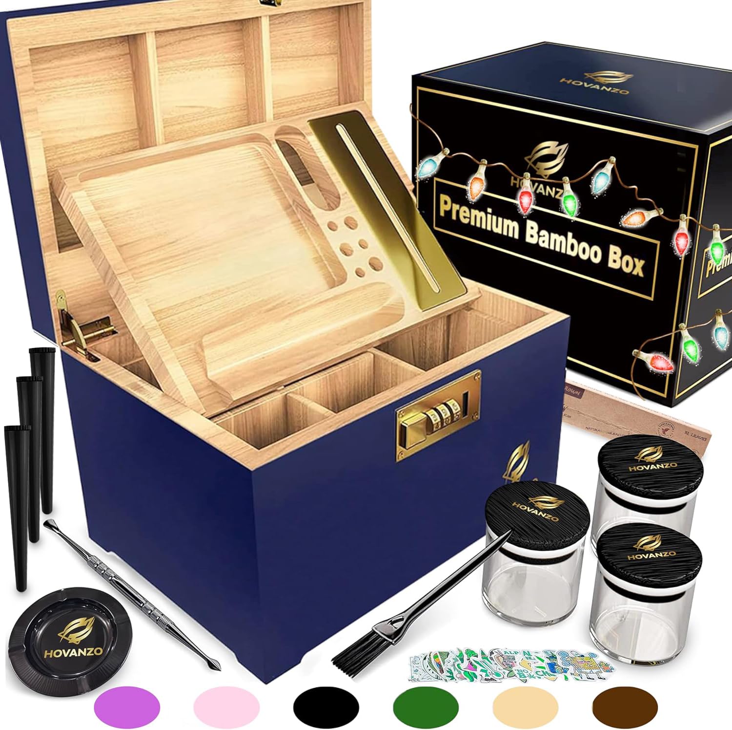 バロック＆kannivalismのセット Amazon.com: HOVANZO Premium Large Bamboo Storage Box with